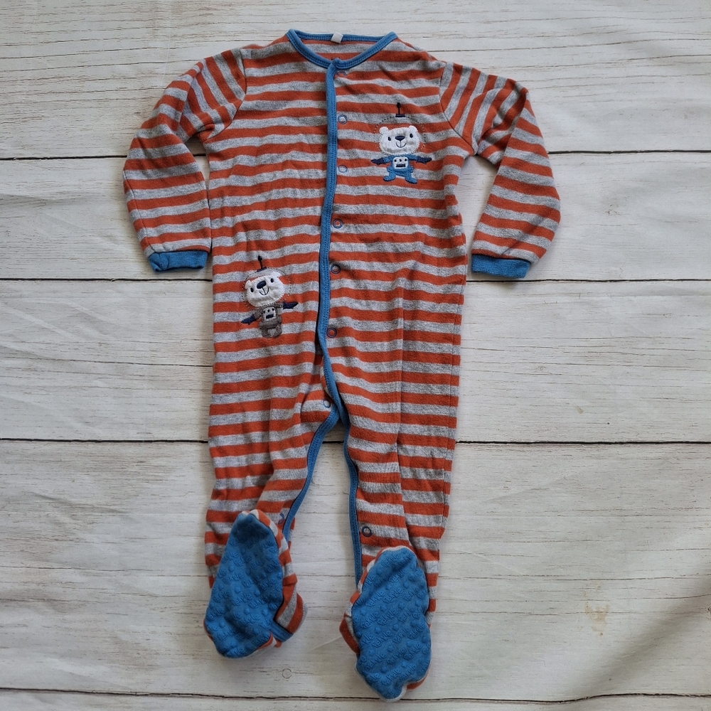 Pekkle 24M Footed Sleeper With Polar Bears